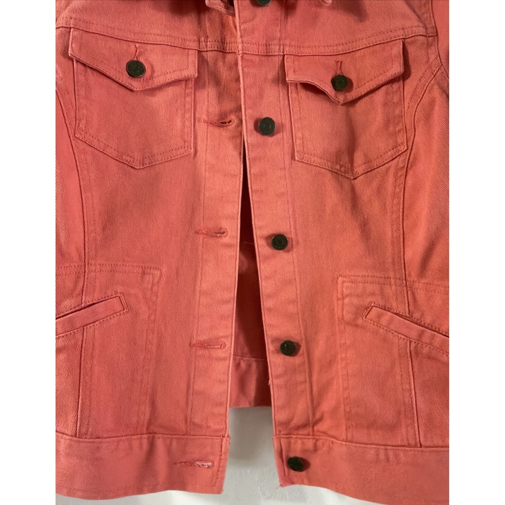 Lauren Jeans Co. Ralph Lauren Coral Denim Jacket Size XL EUC - Picture 8 of 11